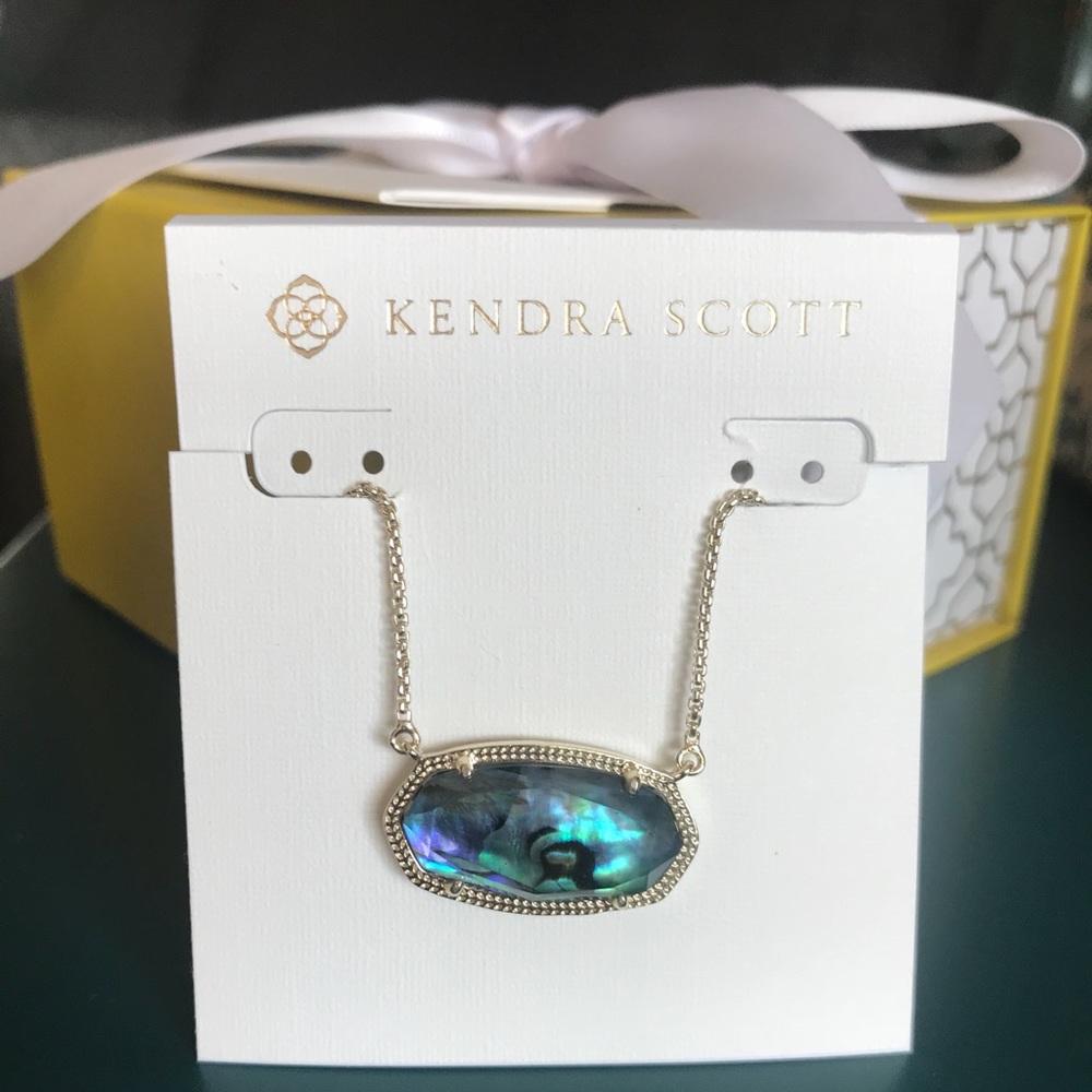NWT Kendra Scott Abalone Delaney Necklace